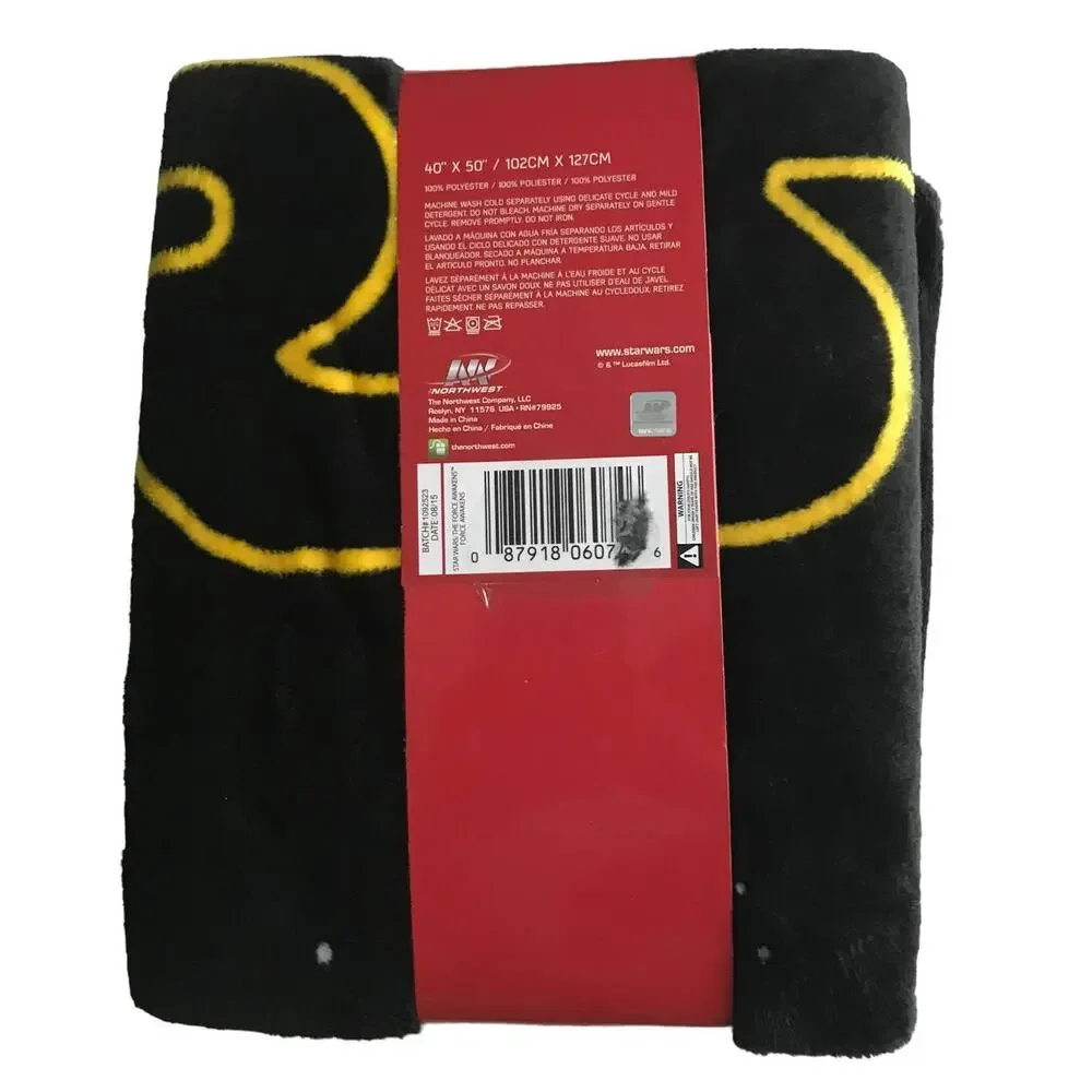 NEW Disney Star Wars The Force Awakens Silky Soft Throw Blanket 40
